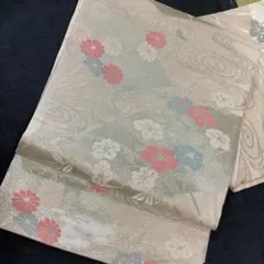 長尺400cm】大正ロマン アンティーク 夏帯 名古屋帯 正絹 絽 縦ぼかし