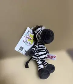 NICI シマウマ キーホルダー ぬいぐるみ