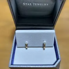 STAR JEWELRY アコヤパール/ホワイトトパーズ クリップイヤリングのサムネイル