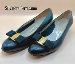 【美品】Salvatore Ferragamo フェラガモ ヴァラ パンプス