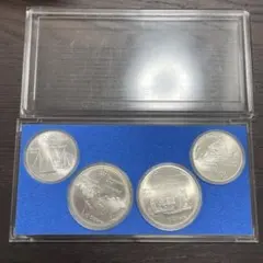 1976年カナダモントリオールオリンピックの記念銀貨4枚セットケース