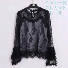 ⭐️新品未使用⭐️【JUDY COLLECTION】シアートップス花柄刺繍 38 