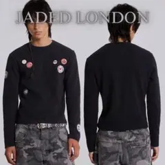 jaded london ボーンニット　黒　black 未使用品 Black Stray Knit | Jaded London | Clothing