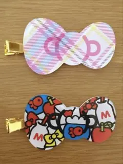 【限定】ハローキティ展 シークレット前髪クリップ りぼん　8個セット 限定】ハローキティ展 シークレット前髪クリップ りぼん 8個セット