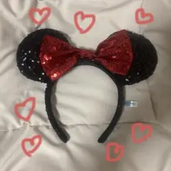 ミニーカチューシャ　スパンコール