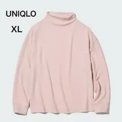 UNIQLO モックネック 長袖 ニット ピンク　XL
