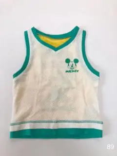 タンクトップ　90cm ミッキーマウス　ディズニー　メッシュ