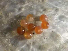 カーネリアン ビーズ 8個