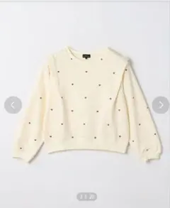 ハートプリント裏毛プルオーバー