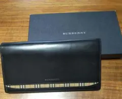 BURBERRY 長財布 ブラック ノバチェックのサムネイル