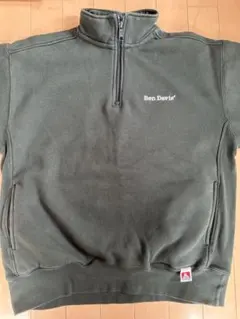 Ben Davis ハーフジップスウェット M ダークグリーン