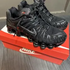 NIKE SHOX TL BLACK AND MAX ORANGE ナイキ - メルカリ