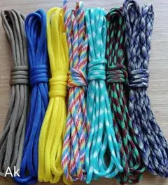 Ak 3m×7 パラコード 4ミリ7芯 ハンドメイド キーホルダー クラフト 紐