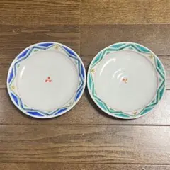 幾何文色絵変わり　皿　プレート　洋食皿　九谷焼　前田敦子のサムネイル