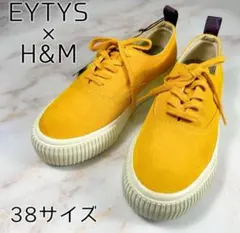 【美品】エイティーズ x H&M　厚底　コラボスニーカー　ローカット　３８のサムネイル