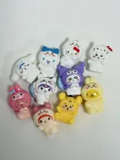 サンリオキャラクターズ　ちいかわ　着ぐるみ　デコパーツ　フィギュア　セット