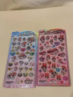 【正規品】パワーパフガールズ 2種セット うるちゅるポップシール.