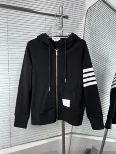 THOM BROWNE ネイビー ストライプ袖 パーカー サイズ1 三越伊勢丹 | THOM BROWNE/トムブラウン_men 通販 | コットン 4