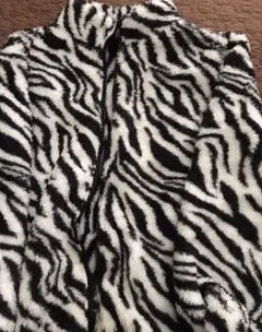 y2k ゼブラ柄フリースジャケット