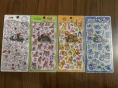 ディズニー プチドロップステッカー 4種