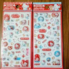【公式ライセンス付き】ハローキティ3D立体 シール　2枚セット