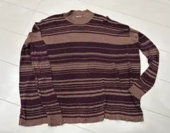 DEMYLEE New York ラメ入りボーダー薄手トップス　S