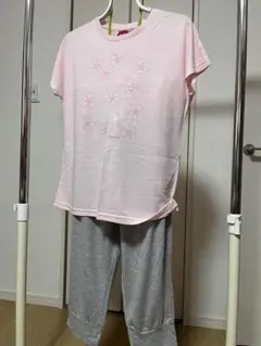 SPALDING 花柄 Tシャツ パンツ セット Lサイズ