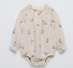【ZARA】フラワーデザインロンパース 6-9ヶ月