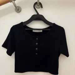 SPIRALGIRL スパイラルガール　リブクロップミニT