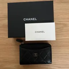 CHANEL 現行品　クラシック ジップ カード　ケース コインケース
