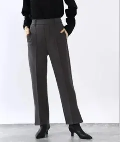 ローリーズファーム ポンチサイドスリットパンツ (グレー)