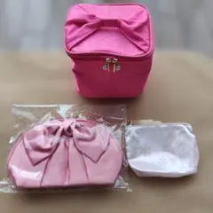 ピンクポーチ 3点セットのサムネイル