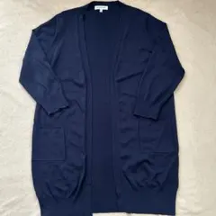 CLOSSHI カーディガン　七分袖　ネイビー　L 夏用のサムネイル
