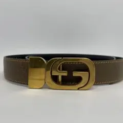 GUCCI グッチ レディース ベルト Gロゴバックル ブラウン ◎鑑定済