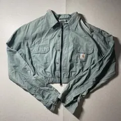 Carhart リメイク　長袖シャツ　グリーン