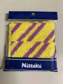 新品未使用 ニッタク 卓球 ラージボール ストライプハンカチタオル