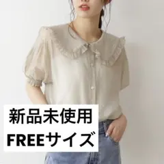 FREE'S MART シアーシャツ　フリルカラーのサムネイル