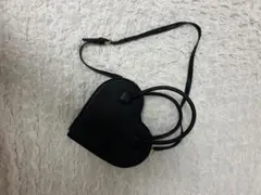 ハート型 2WAY ショルダーバッグ ブラック