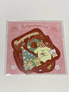 ポムポムプリン ステッカー 2025 クリスマス　聖夜のカスタードクリームケーキのサムネイル