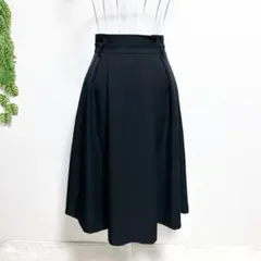 グラシア・M ハイウエスト ロングフレアスカート ブラックのサムネイル