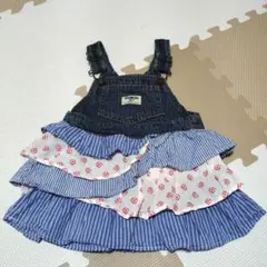 OshKosh B'gosh デニムオーバーオールスカート 18ヶ月