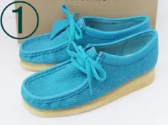① 未使用 Clarks クラークス WALLABEE ワラビー テキスタイル