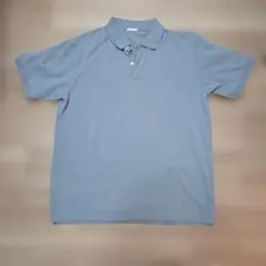 GU くすみブルー メンズ ポロシャツ XLのサムネイル