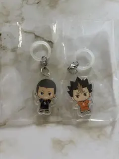 ハイキュー!!　ふらっとめじるしアクセサリー 田中龍之介 西谷夕 2種セット