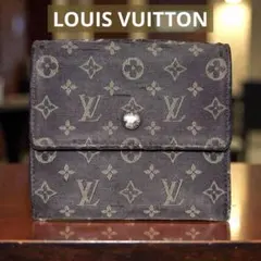 LOUIS VUITTON 三つ折り財布 Wホック モノグラム　ミニラン