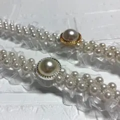 帯締め　成人式　結婚式　着物　和装　帯飾り　飾り紐　パール　レース　素敵女子