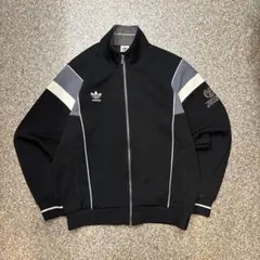 【レア】90s adidas デサント製 トラックジャケット ブラック 美品