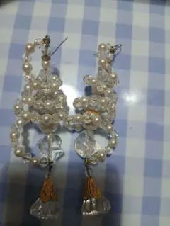 パールクリスタルピアス