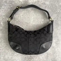 コーチ ワンショルダーバッグ ソーホー シグネチャー 黒 6171 - メルカリ