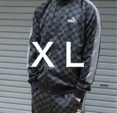 極美品♡PUMAモノグラム ジャージ ブラック/グレー セットアップ